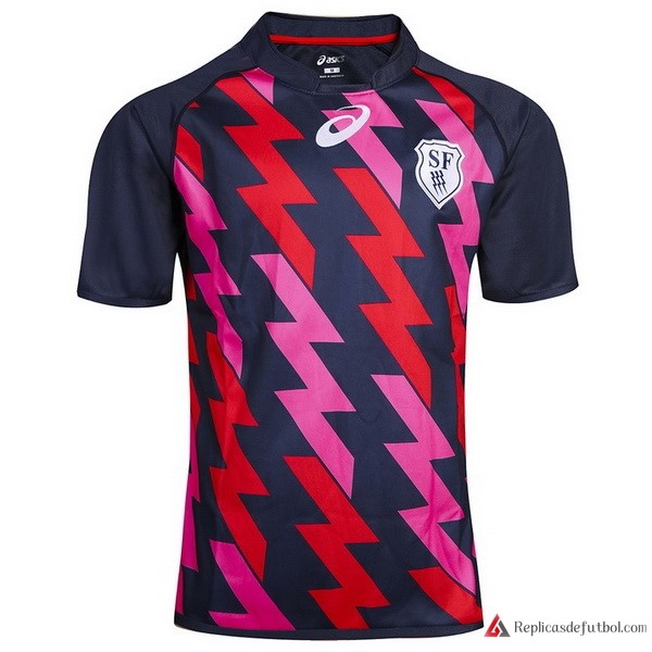 Camiseta Stade Français Paris Primera equipación 2017-2018 Azul Rugby
